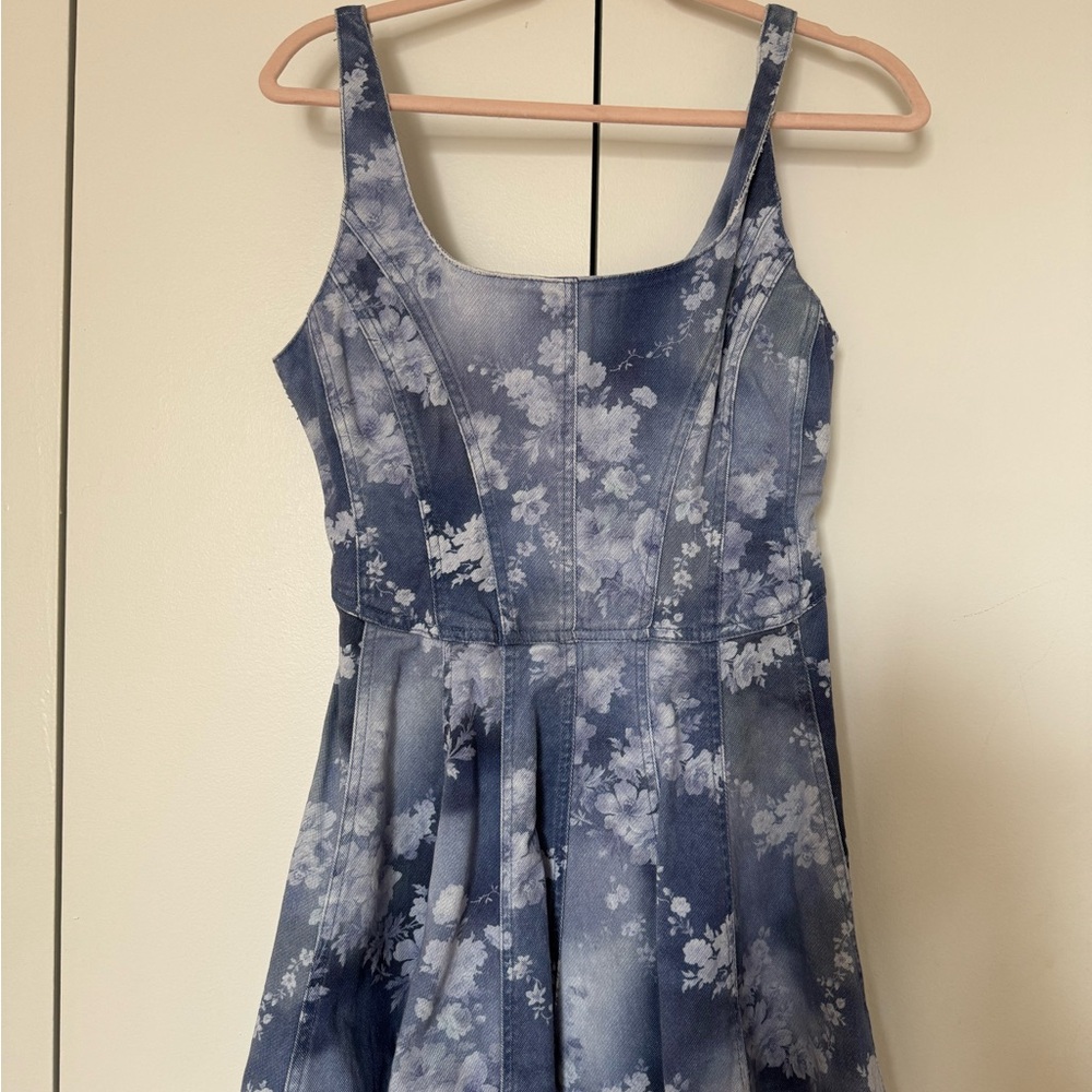 LoveShackFancy Piero Denim Mini Dress
